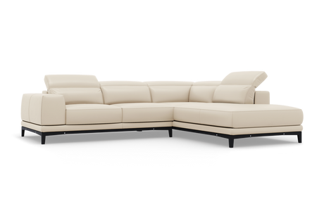 Valletta Leather Corner Sectional Sofa
