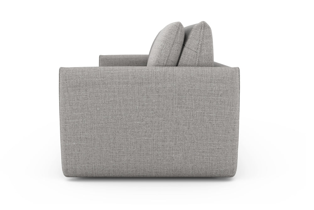 Valencia Autumn Fabric Loveseat Electric Sofa-Bed, Light Grey