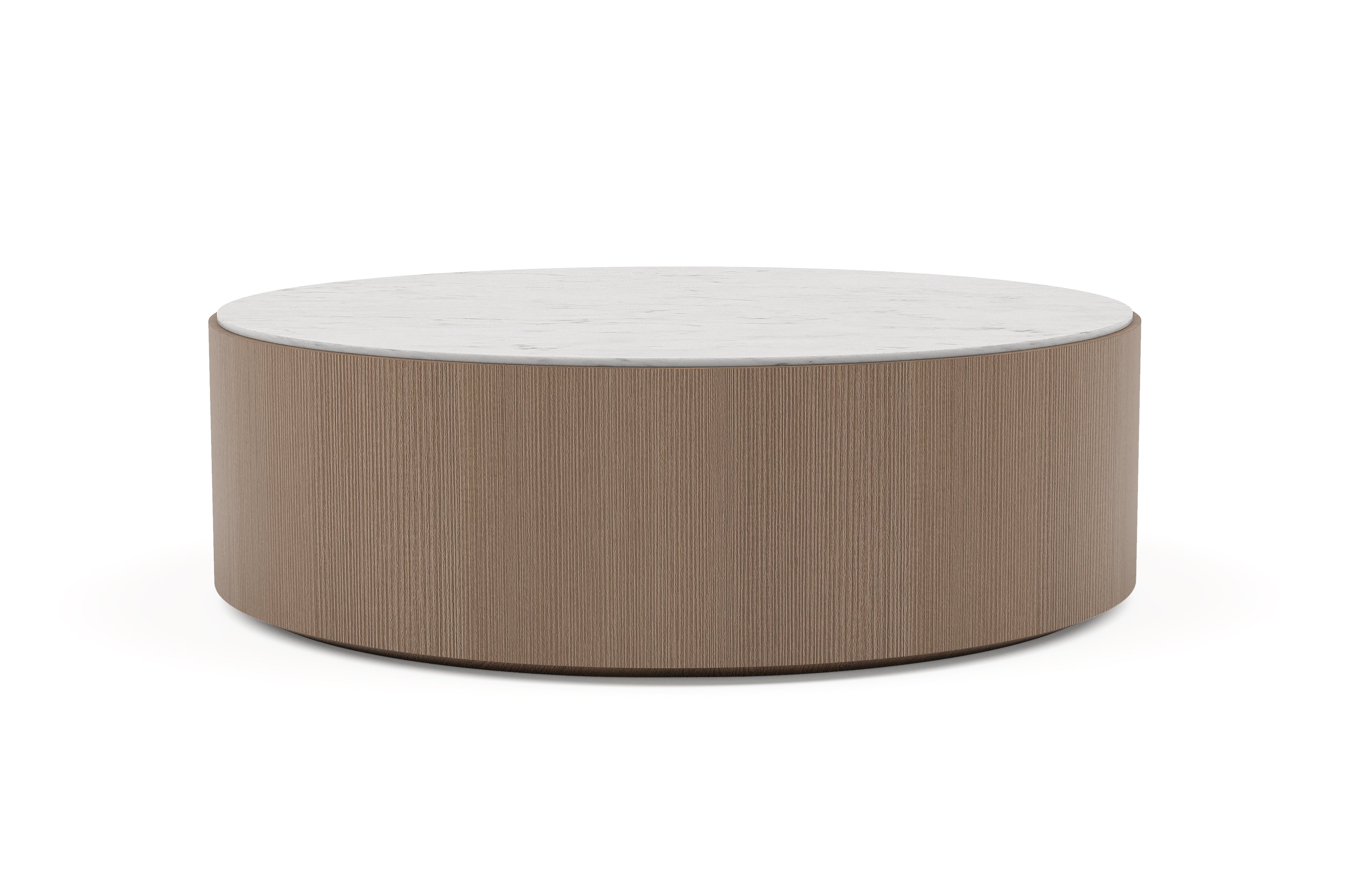 Valencia Peyton Marble and Wood 55'' Round Coffee Table