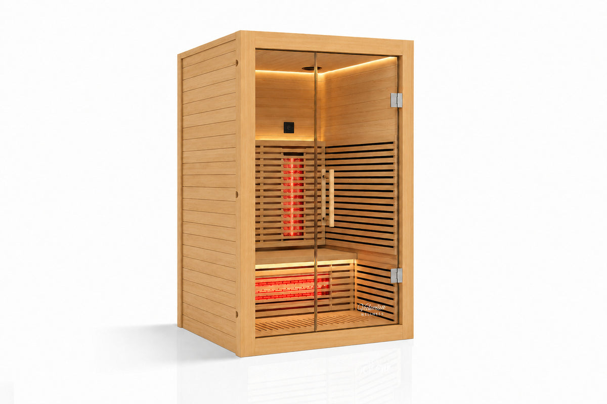 Natural hemlock sauna collection