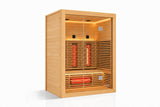 Valencia Aura 3-person full spectrum low-EMF infrared sauna in natural wood