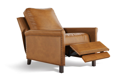 Valencia Jovany Top Grain Leather Recliner Chair, Brown