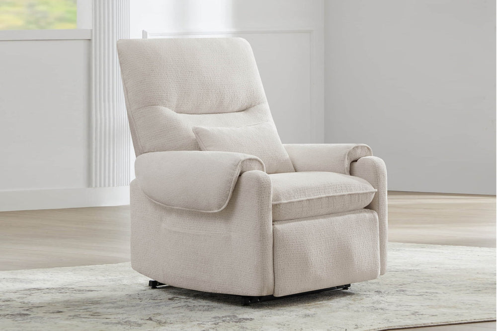 Valencia Xander Performance Fabric Power Lift Recliner Chair, Beige