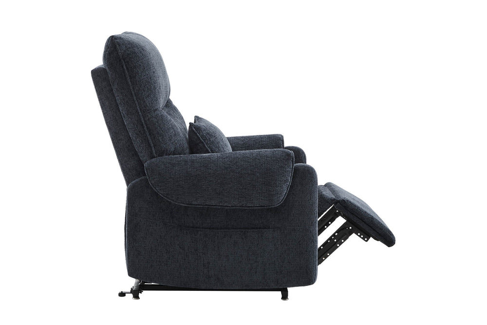 Valencia Xander Performance Fabric Power Lift Recliner Chair, Navy Blue