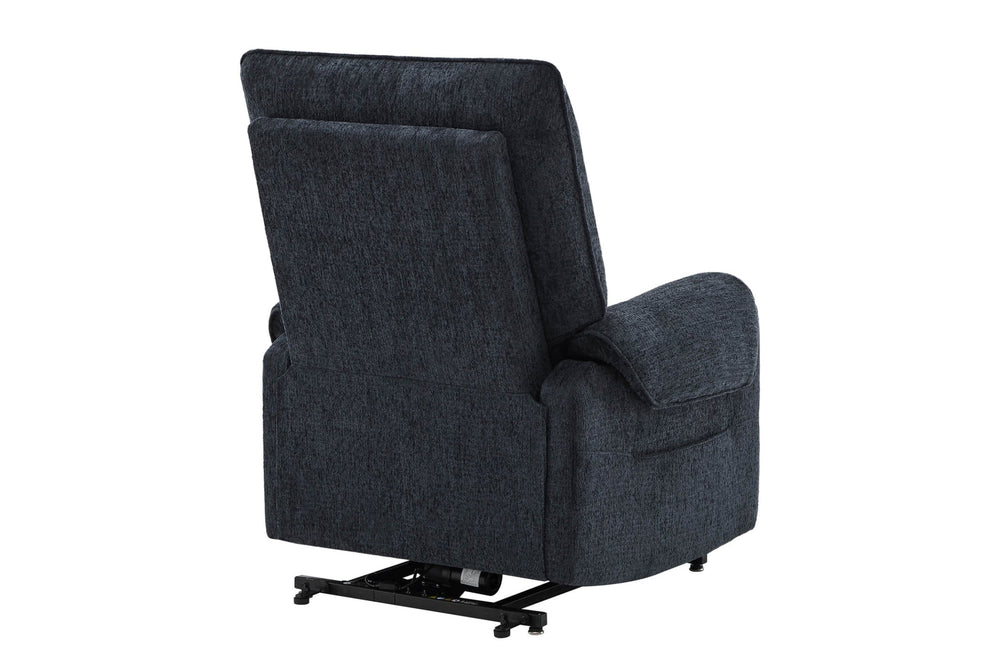 Valencia Xander Performance Fabric Power Lift Recliner Chair, Navy Blue