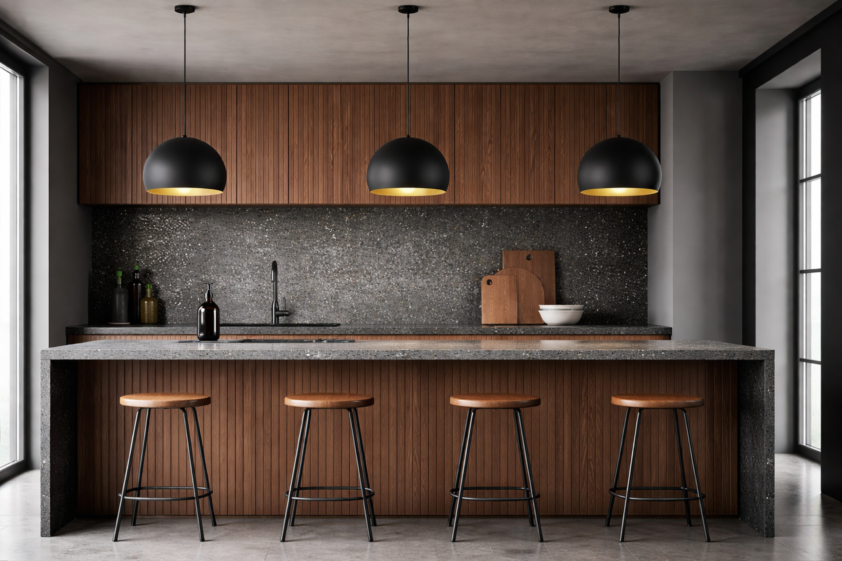 ZOE Mid-Century Modern Pendant Ceiling Light Fixture for Kitchen Island, Dining Room & Living Room