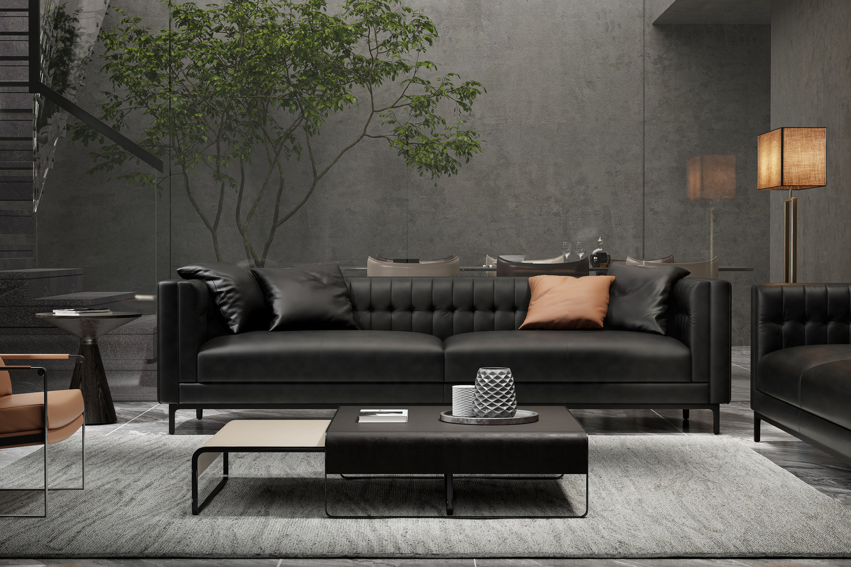 Zorion Leather Sofa