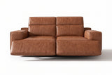 Valentina Distressed Leather Recliner Sofa