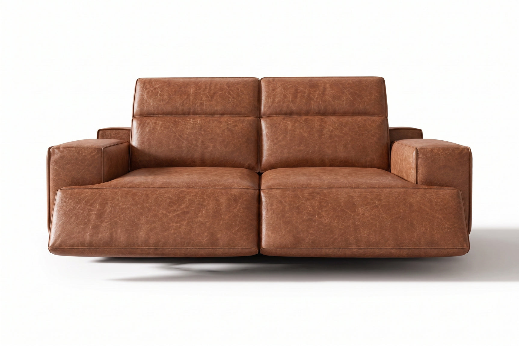 Valentina Distressed Leather Recliner Sofa