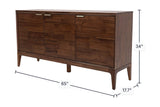 Ashby sideboard dimensions: 65 in wide, 17.7 in deep, 34 in high