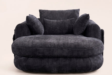 Asolo Chenille Chaise Lounge Chair