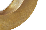 Hammered antique brass texture on the Bastien ring base