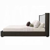 Laffery Luxury Chanel Detail Platform Bed - Espresso