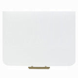 Laffery Luxury Chanel Detail Faux Marble Top Nightstand - Espresso