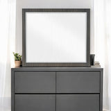 Laffery Luxury Chanel Detail Dresser Mirror - Espresso