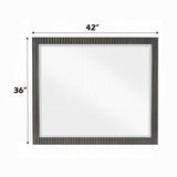 Laffery Luxury Chanel Detail Dresser Mirror - Espresso