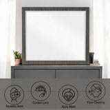 Laffery Luxury Chanel Detail Dresser Mirror - Espresso
