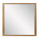 Yami Curved Dresser Mirror - Beige Oak