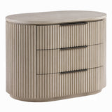 Chianti Luxury Chanel Nightstand w/USB Port - Light Oak