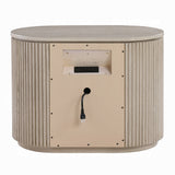 Chianti Luxury Chanel Nightstand w/USB Port - Light Oak