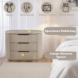 Chianti Luxury Chanel Nightstand w/USB Port - Light Oak
