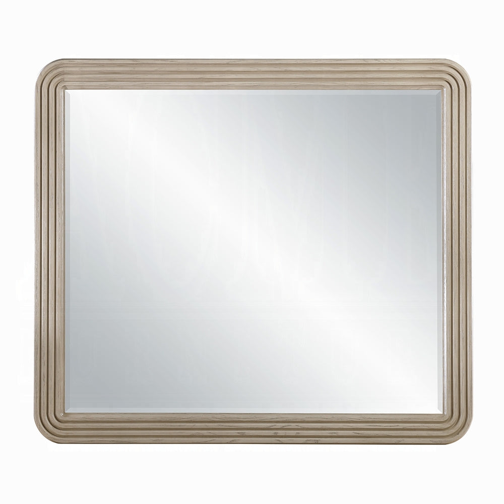 Chianti Luxury Beveled Edge Mirror - Light Oak