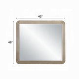 Chianti Luxury Beveled Edge Mirror - Light Oak
