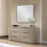 Chianti Luxury Beveled Edge Mirror - Light Oak