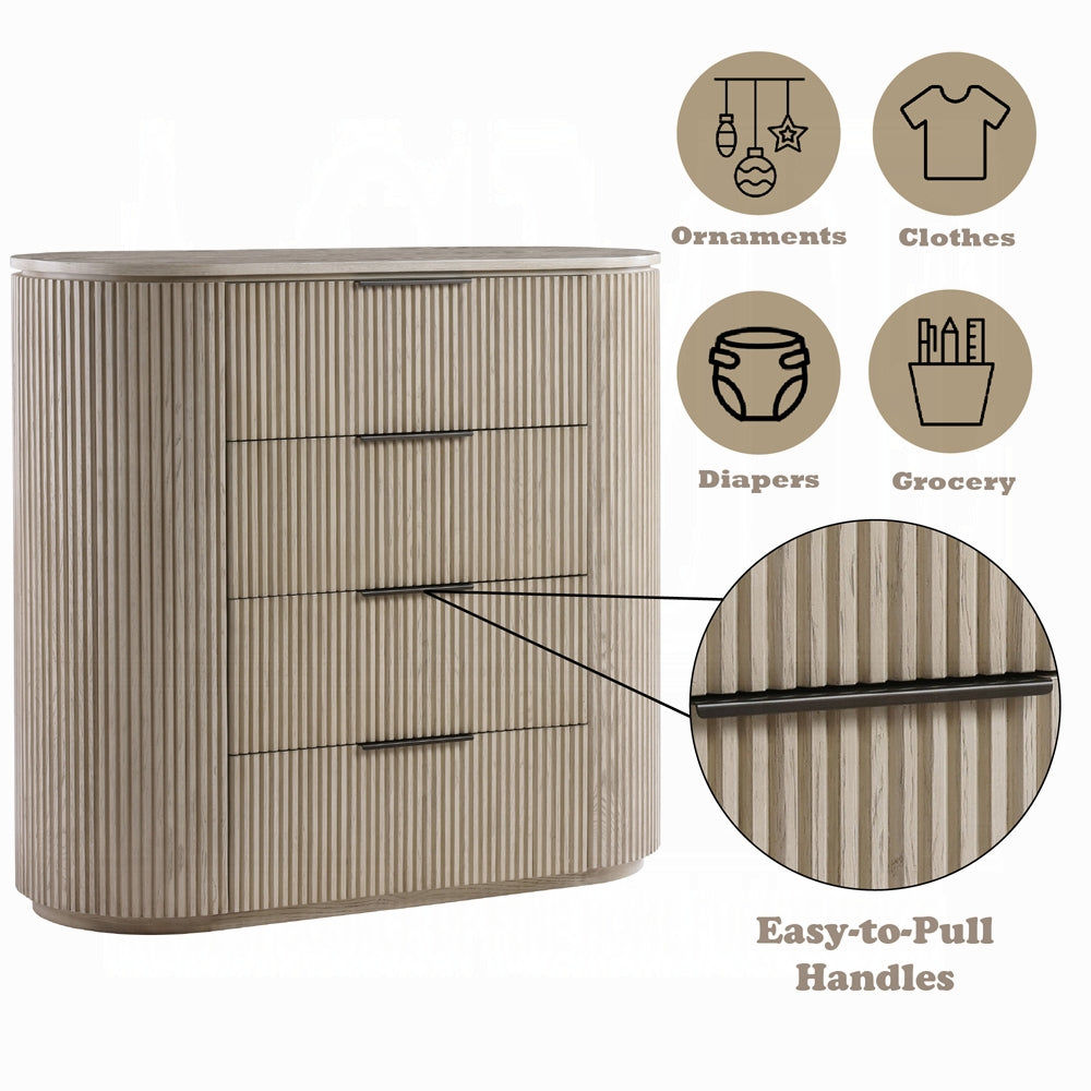 Chianti Luxury Chanel Chest - Light Oak