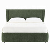 Purus Upholstered Platform Bed - Green