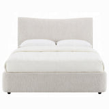 Tocan Upholstered Platform Bed - Beige