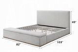 Daisy Storage Upholstered Platform Bed - Grey