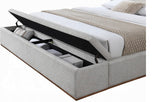 Daisy Storage Upholstered Platform Bed - Grey