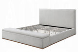 Daisy Storage Upholstered Platform Bed - Grey