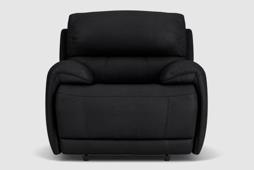 Valencia Oliver Leather Recliner Seat, Black