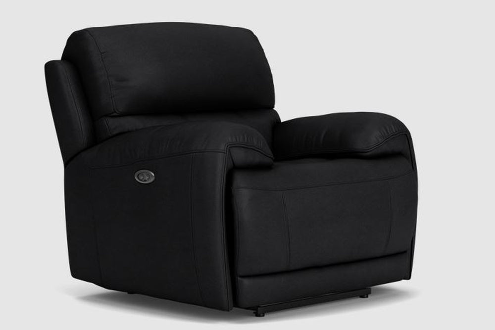 Valencia Oliver Leather Recliner Seat, Black