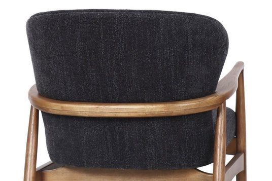 Briar Ash Wood Fabric Accent Chair - A Back Worth Showing