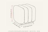 Brusson cube ottoman dimensions: 16.5 in wide, 16.5 in deep, 16.5 in high