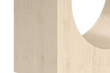 Detail of the arched cut-out in the Bryce concrete composite pedestal base