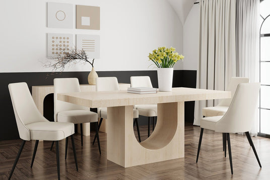 Bryce Concrete Composite 7-Piece Dining Set - Seven Pieces, One Look