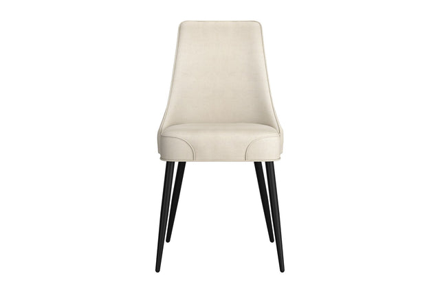 Bryce Concrete Composite 7-Piece Dining Set - Piped Faux Leather Chairs