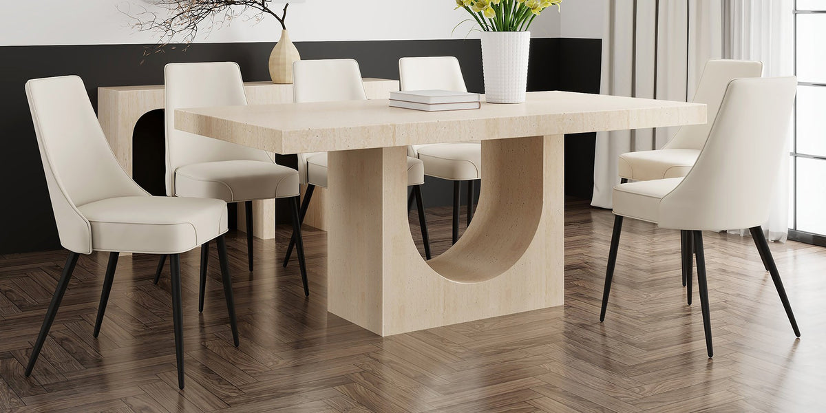 Bryce Concrete Composite 7-Piece Dining Set