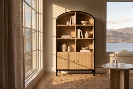 Carver Rattan Tall Cabinet