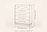 Cervinia chest dimensions: 37.4 in wide, 19.7 in deep, 47.2 in high