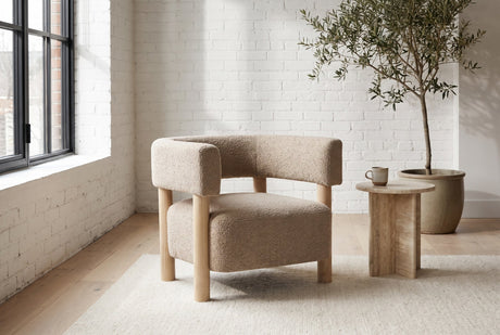 Cingoli Boucle Accent Arm Chair