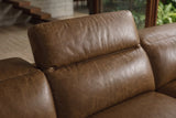 Valencia Clara Distressed Leather Recliner Sectional Sofa