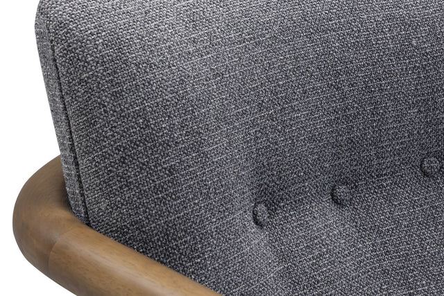 Corwin Fabric Accent Chair - Button-Tufted Back