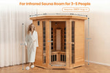 Costway 3-5 Person Corner Sauna