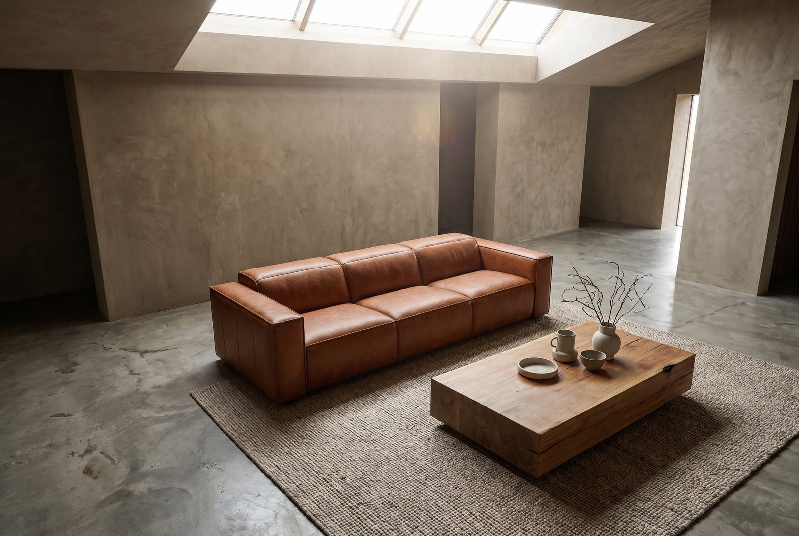Distressed leather glowing in natural light