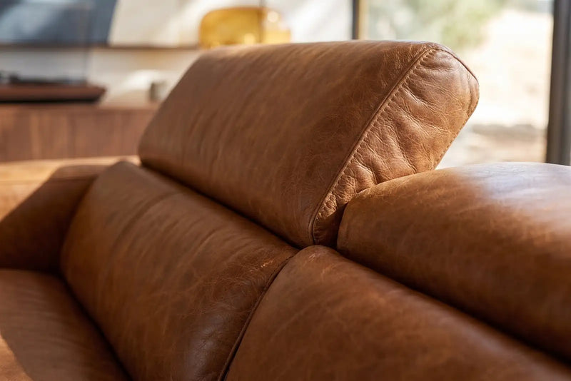 Close-up showing supportive headrest comfort in a quieter space